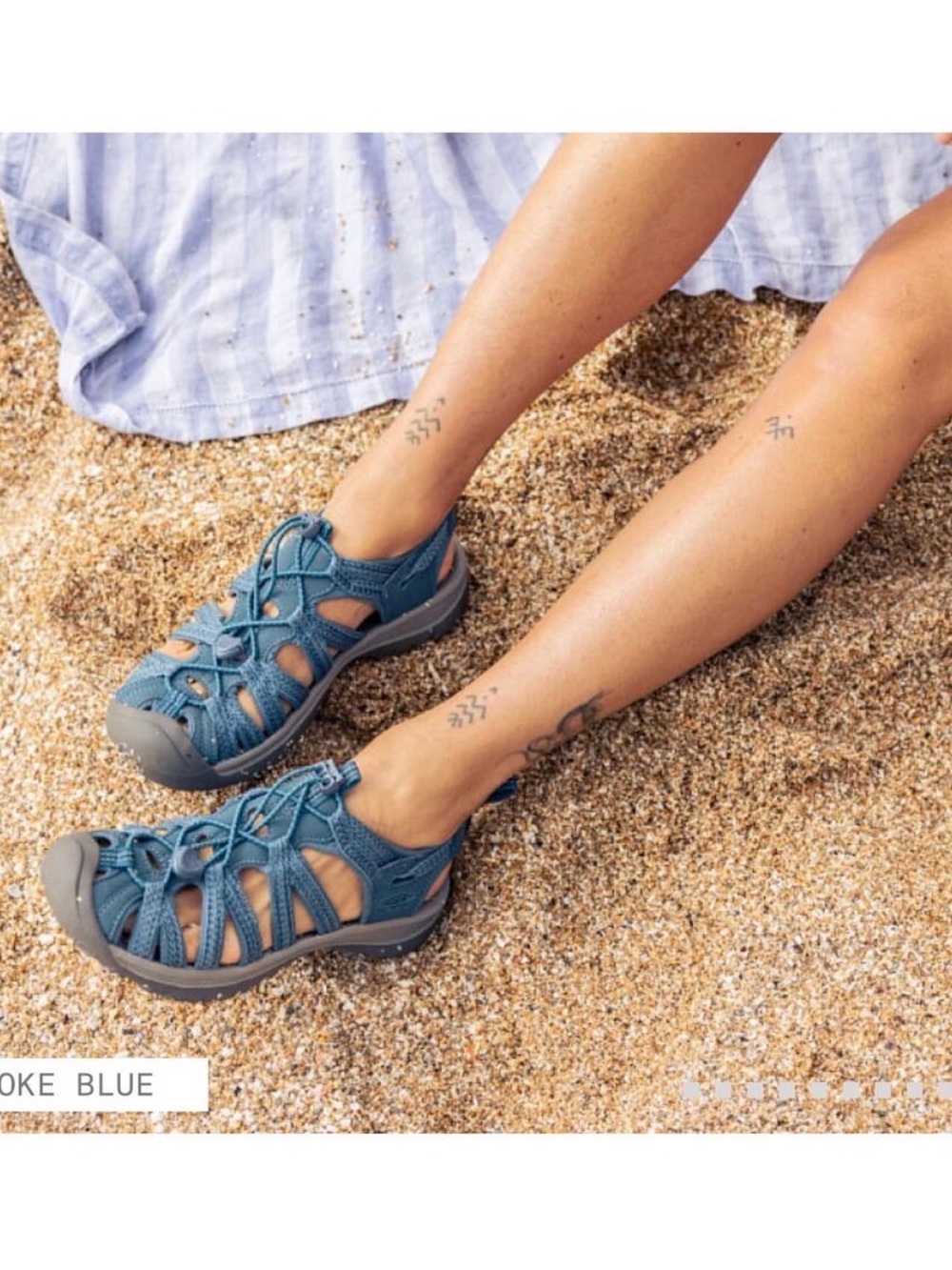 NWT Keen Whisper Sandals in Smoke Blue